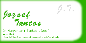 jozsef tantos business card